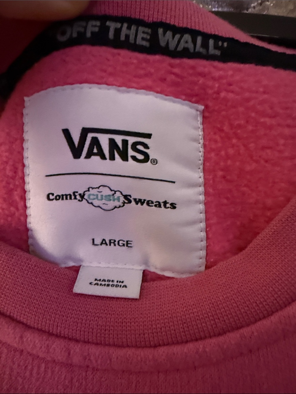 Vans Magenta Crewneck Sweatshirt - Picture 2 of 3
